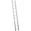 Лестница приставная, односекционная, алюминиевая, 9 ступеней, высота 251 см