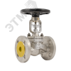 Клапан (Вентиль) запорный сильфонный фланцевый DN100 PN40, сталь нержавеющая