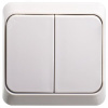 Этюд Кремовый О/У Выключатель 2-клавишный | BA10-002K | SE
