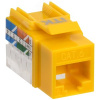 Модуль Keystone Jack кат.6 UTP 110 IDC 90град жёлтый