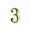 Цифра дверная на двусторонней клеевой основе. АЛЛЮР 3 золото
