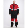 Костюм зимний Профи-Норд (тк.Смесовая,250) п/к, черный/красный,48-50,170-176