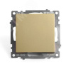 Переключатель одноклавишный (механизм) 250В 10А серия Катрин золото STEKKER