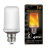 Лампа Gauss T65 5W 20-80lm 1500K E27 Flame LED 1/10/100