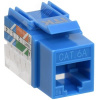 Модуль Keystone Jack кат.6A UTP 110 IDC 90град синий