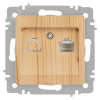 Розетка Intro Accent 6-303-11 информационная RJ45, IP20, СУ, сосна