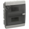 UNION Compact Корпус пластиковый ЩРВ-П-18 IP41 черная прозрачная дверь IEK