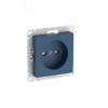 ATLASDESIGN РОЗЕТКА без заземления со шторками, 16А, быстрозажимные клеммы, АКВАМАРИН