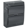 Корпус модульный пл. нав. ЩРН-П-24 черный черн. дв. IP41