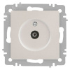 Розетка Intro Accent 6-301-06 TV одиночная, IP20, СУ, перламутр