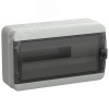 TEKFOR Корпус пластиковый КМПн-18 IP65 черная прозрачная дверь IEK