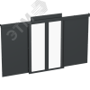 Дверь раздвижная by ZPAS изолированного коридора для шкафов 45U 1000мм на ножках черная (2шт/компл) 