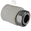 Муфта с накидной гайкой 20 х 3/4 (100/20) СЕРАЯ