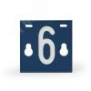 Табличка номера фидера №6 65x60 мм