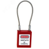 Замок навесной для защитной блокировки с тросовой дужкой (GL-8542-КА)