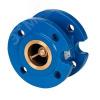 Клапан обратный фланцевый NVD402R PN16 DN150 пружинный с аксиальным затвором, чугун GJL250