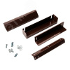 Комплект монтажный MK 200-IN для крепления замка, коричневый
