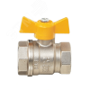 Кран шаровой 11Б27п 1/2' А10/1 НГ газ ВВ бабочка никель PN40