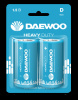 Элемент питания LR20 DAEWOO солевая Heavy Duty блистер, 2 шт.