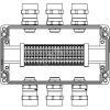 Взрывозащищенная клеммная коробка из алюминия TBE-A-14 -(20xCBC.4) -3x6018ANSBKGM2SB(A) - 3x6018ANSB