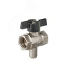 Кран шаровой для термодатчика 11Б27п1 1/2' А30/1 ВВ бабочка никель PN40