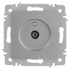 Розетка Intro Accent 6-301-03 TV одиночная, IP20, СУ, алюминий