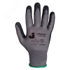 Защитные перчатки, полиэфир, пенонитрил. покр., серые, размер L (12пар)