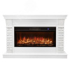 Каминокомплект напольный дистанционное управление 935/1400/360, 1600 Вт цвет белый