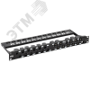 Патч-панель 1U укомплектованная кат.6A UTP 24 порта угловая
