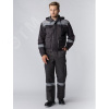 Костюм Титан СОП с капюшоном (ткань Смесовая,210) п к, темно-серый светло-серый, 52-54 170-176