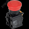 Кнопка Грибок с фиксацией d=22мм 1NO+1NC краcная  MASTER IEK