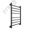 Полотенцесушитель водяной из квадратного профиля L plaza 80/50 с крепежом, фитингами и отражателями 