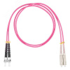 Шнур оптический коммутационный (патч-корд), SC-ST, дуплекс (duplex) OM4, нг(А)-HF, маджента, 0,5 м