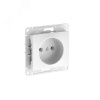 GLOSSA РОЗЕТКА без заземления, 16А, быстрозажимные клеммы, БЕЛЫЙ