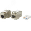 Вставка -F-WH Keystone Jack RJ-45(8P8C) кат.6a (10G)