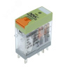 Миниатюрное промежуточное реле NNC69K(TLX)-2Z-24VAC c 2 перекидными контактами 24В АС, кнопкой те