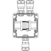 Взрывозащищенная клеммная коробка из полиэстера TBE-P-03 -(2xCBC.2 -2xCBC.2(i) - 2xTEO.2) - 2x6018AN