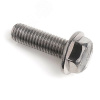 Болт с шестигранной головкой с фланцем с зазубринами ДИН 6921 А2 M 5X8