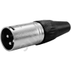 Разъем XLR, металл, штекер
