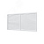 Экран радиаторный из ПВХ профиля 600х1200, цвет Белый