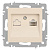Розетка Intro Accent 6-303-02 информационная RJ45, IP20, СУ, слоновая кость