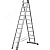 Лестница трехсекционная, алюминиевая, со стабилизатором, 11 ступеней