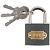 Замок навесной железный 32 мм