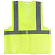 Жилет сигнальный желтый, 1 горизонтальная и 2 вертикальные полосы, 80 грамм, размер XL