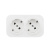 Quteo Розетка двойная с заземлением со шторками наружная белая