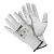 Перчатки ''Для точных работ'', полиэстер, полиуретановое покрытие, в и/у, 9(L), белые