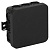 Коробка разветвительная для открытой проводки 85х85х35 мм черная IP54