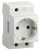Розетка на DIN-рейку с заземлением контактов РАр 10-3-ОП