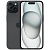 Смартфон iPhone 15 A3090 256Gb, 3G, 1Sim 6.1'' 1179x2556, 48Mpix, iOS 17, черный