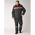 Костюм зимний Труженик-Ультра (ткань Смесовая,210) брюки, темно-серый красный, 56-58 182-188